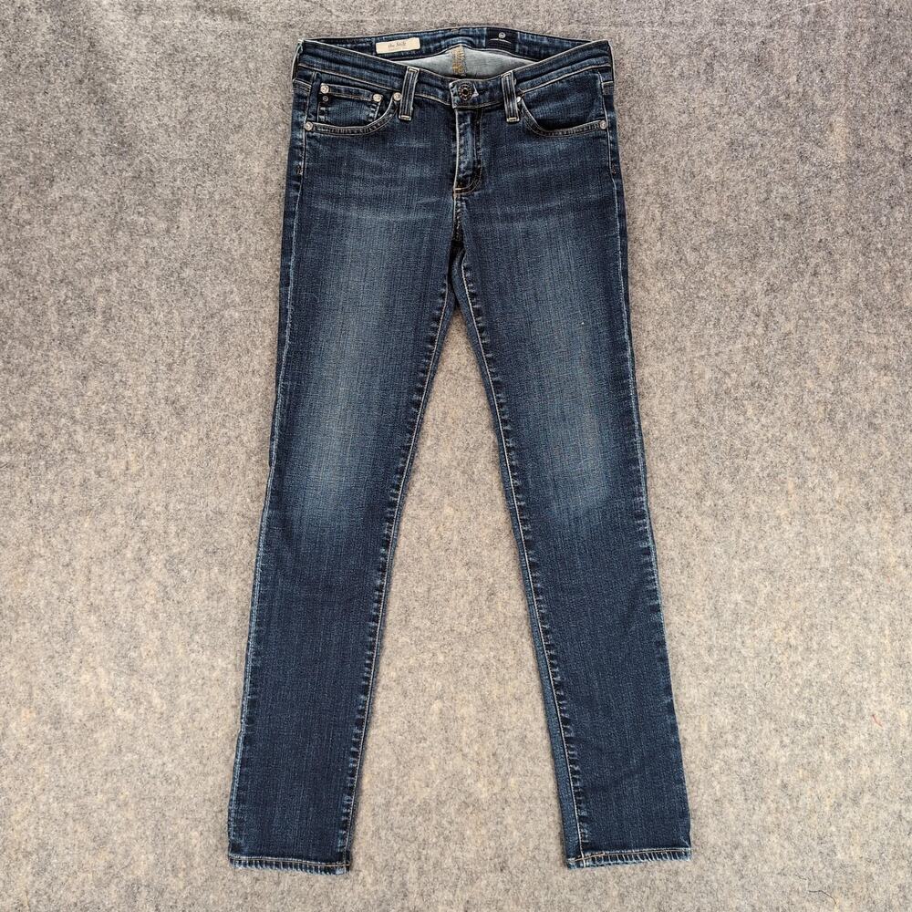 AG Adriano Goldschmied Jeans Womens 26R Blue Mid Rise The Stilt Slim Denim